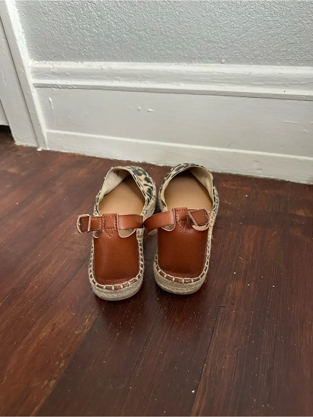Old Navy Leopard Espadrille Sandals